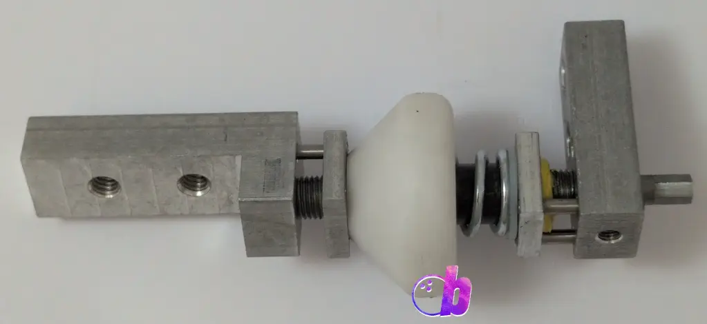 Front lane edge adjustable guide roller assy - 2021