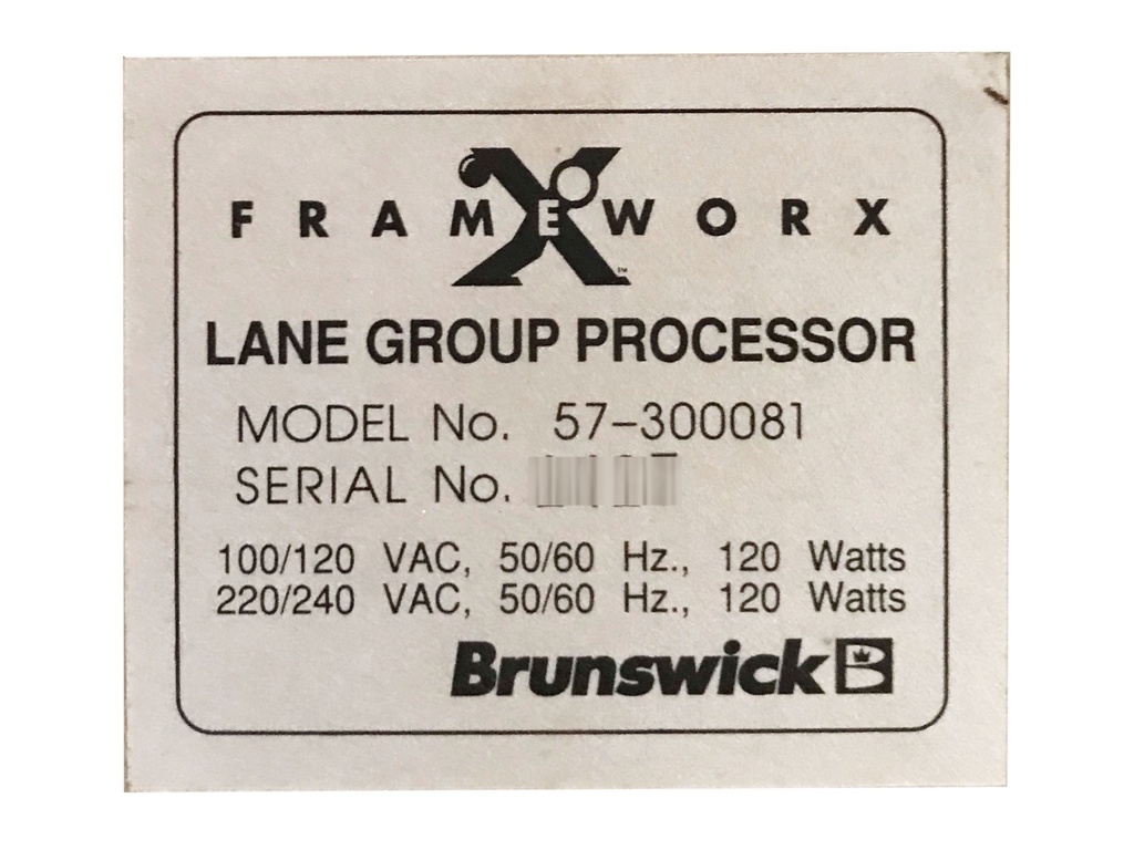 Frameworx Lane group processor USED