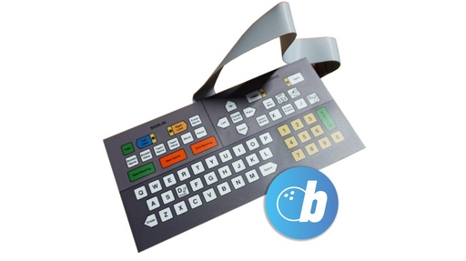 [232-008-299] Keyboard C90 flat english