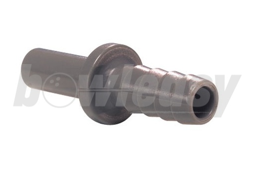 [153-1055] Tube hose stem (Gray plastic 3/8 x 3/8)