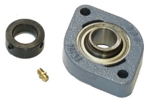 [V222851] Twin hole flange casing with bearing