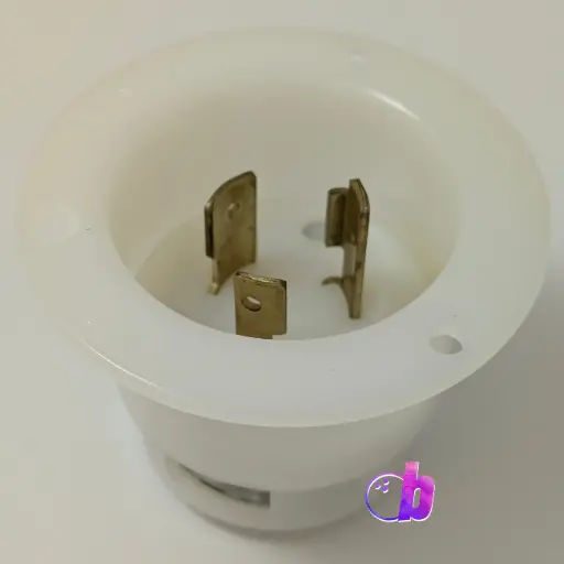 [153-1826] Flanged Twistlock Inlet - 250V/20A