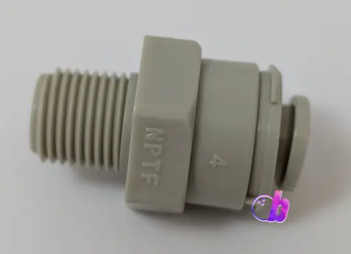 [154-0224] Male Connector 1/4 Tube 1/8 tube NPT